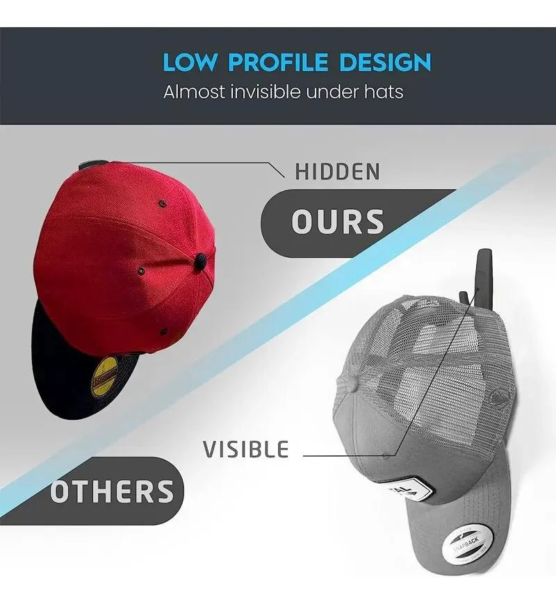 10 GANCHOS ADHESIVOS PARA COLGAR SOMBREROS Y ACCESORIOS - 1