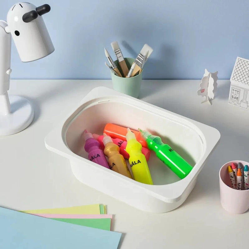 CAJA ORGANIZADORA INFANTIL BLANCA 20X30X10 CM APILABLE - 1