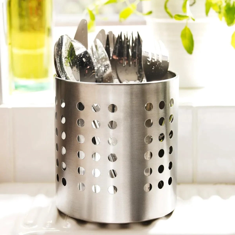 ESCURRIDOR DE CUBIERTOS DE ACERO INOXIDABLE 13.5 CM PARA COCINA - 3
