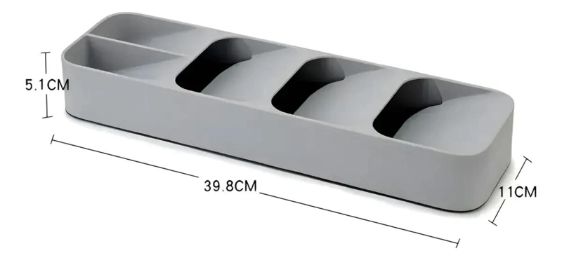 ORGANIZADOR DE CUBIERTOS COMPACTO PARA CAJONES DE COCINA - 5