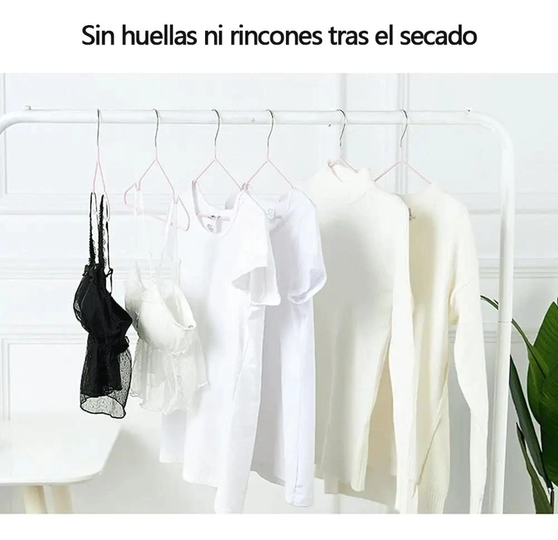 GANCHOS COLGADORES ANTIDESLIZANTES PARA ROPA EN PAQUETE DE 10 - 7