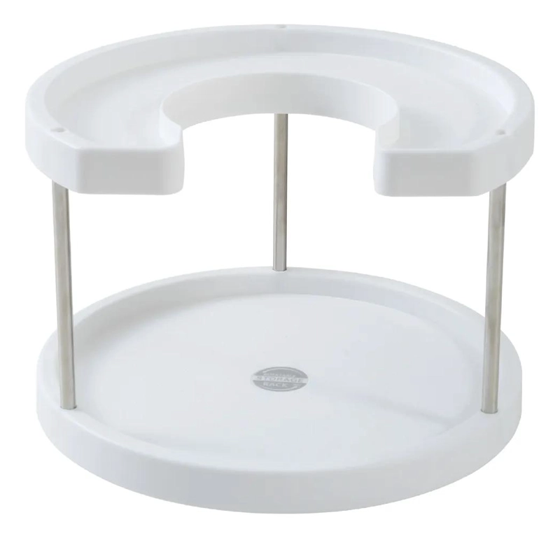 ORGANIZADOR GIRATORIO DE 2 NIVELES PARA COCINA - 1