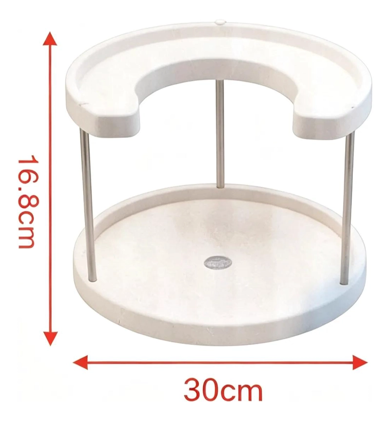 ORGANIZADOR GIRATORIO DE 2 NIVELES PARA COCINA - 2