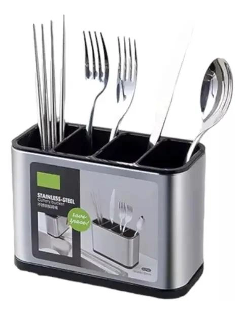 ESCURRIDOR DE CUBIERTOS DE ACERO INOXIDABLE CON SEPARADORES - 1