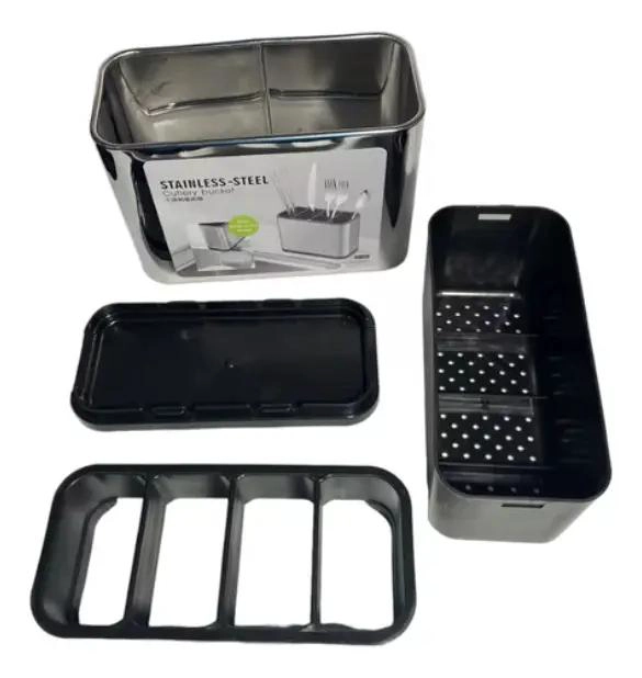 ESCURRIDOR DE CUBIERTOS DE ACERO INOXIDABLE CON SEPARADORES - 5
