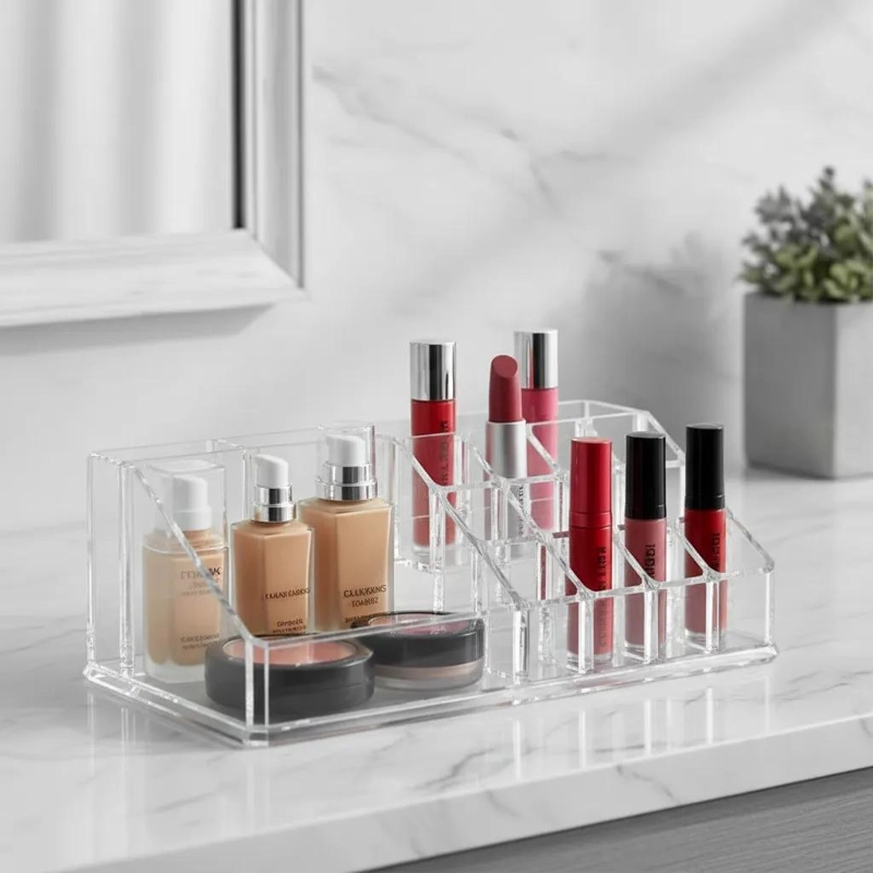 ORGANIZADOR RECTANGULAR PARA MAQUILLAJE Y ACCESORIOS - 5