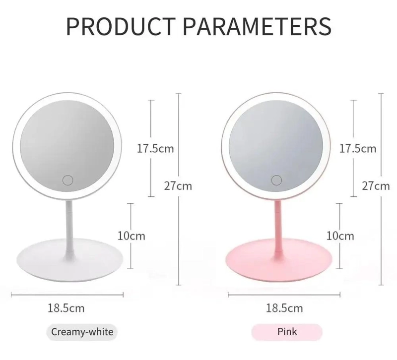 ESPEJO ILUMINADO TACTIL PARA MAQUILLAJE CON LUZ LED - 5