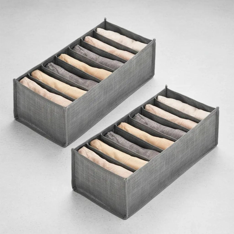 PACK DE 2 ORGANIZADORES DE ROPA CON 7 COMPARTIMIENTOS - 2