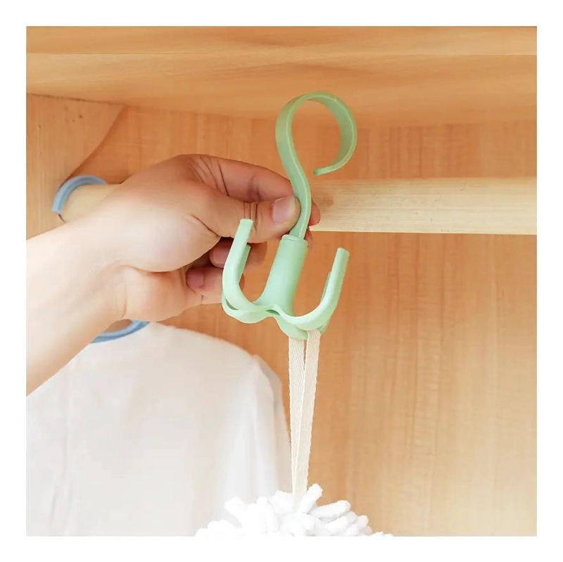 JUEGO DE 10 PERCHAS GIRATORIAS MULTIFUNCIONALES PARA ACCESORIOS - 7