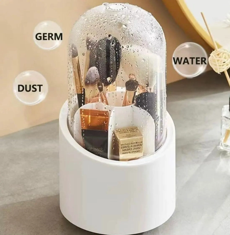 ORGANIZADOR GIRATORIO PARA BROCHAS Y COSME TICOS CON COMPARTIMENTOS - 2