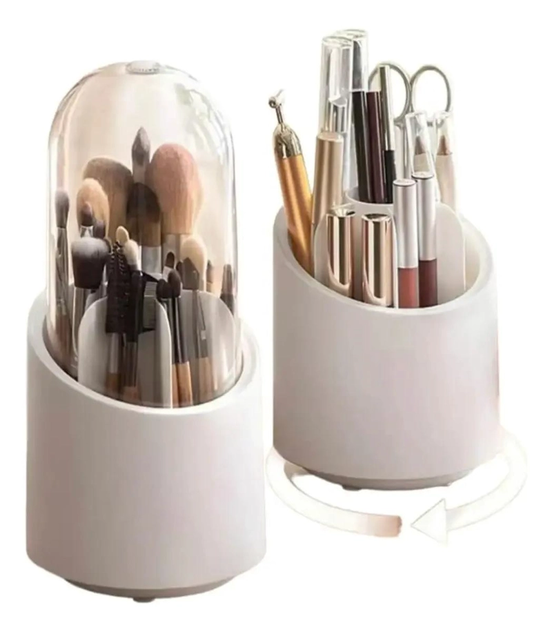 ORGANIZADOR GIRATORIO PARA BROCHAS Y COSME TICOS CON COMPARTIMENTOS - 3