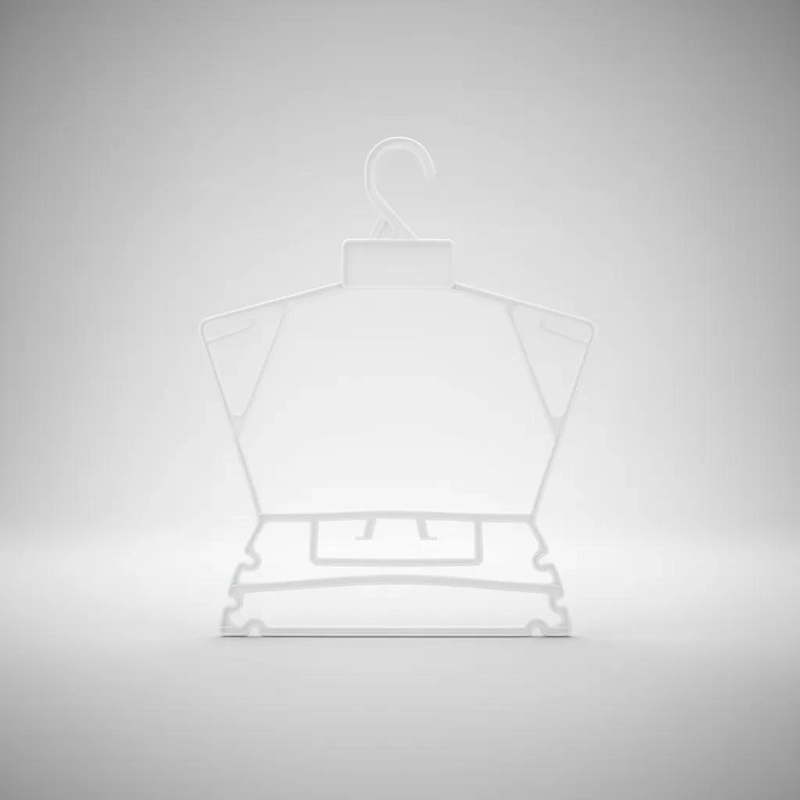 COLGADORES DE PLASTICO BLANCO PARA LENCERIA Y ROPA PESADA - 3