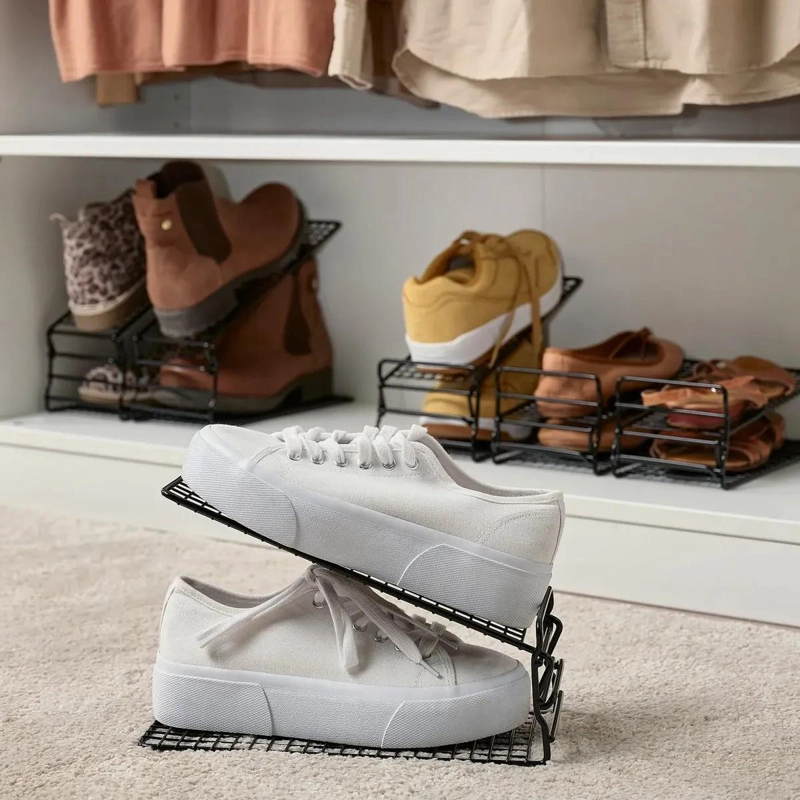 ORGANIZADOR DE ZAPATOS AJUSTABLE EN 3 ALTURAS PARA ESPACIOS REDUCIDOS - 4