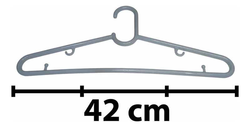 PACK DE 50 GANCHOS COLGADORES ANTIDESLIZANTES PARA ROPA MULTICOLOR - 1