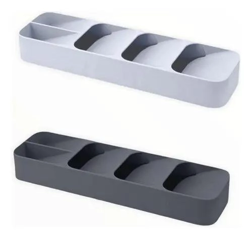 ORGANIZADOR DE CUBIERTOS CON 5 COMPARTIMENTOS PARA COCINA - 1
