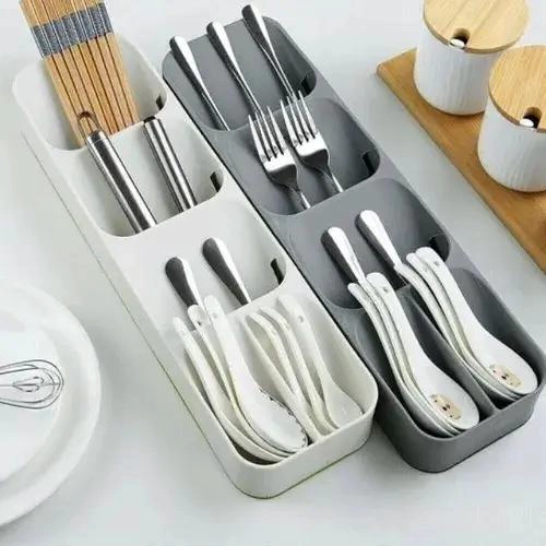 ORGANIZADOR DE CUBIERTOS CON 5 COMPARTIMENTOS PARA COCINA - 4