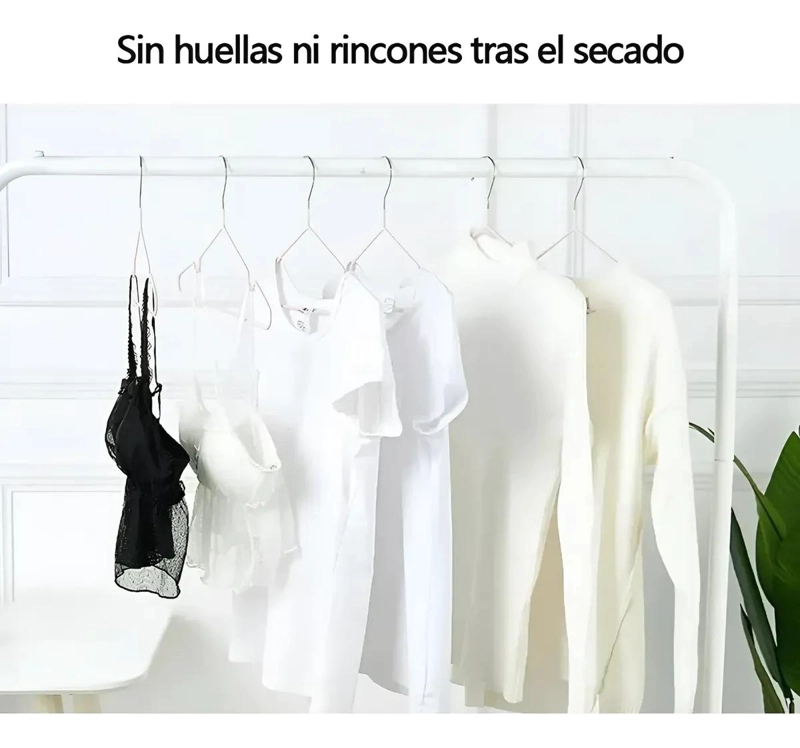 GANCHOS COLGADORES ANTIDESLIZANTES PARA ROPA 10 UNIDADES - 6