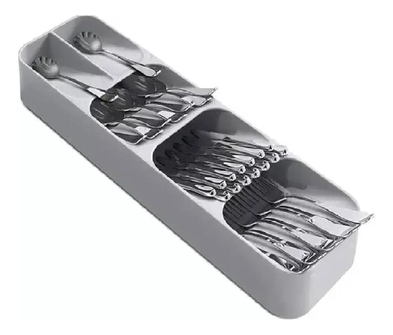 ORGANIZADOR DE CUBIERTOS PARA CAJONES CON 5 COMPARTIMENTOS - 1
