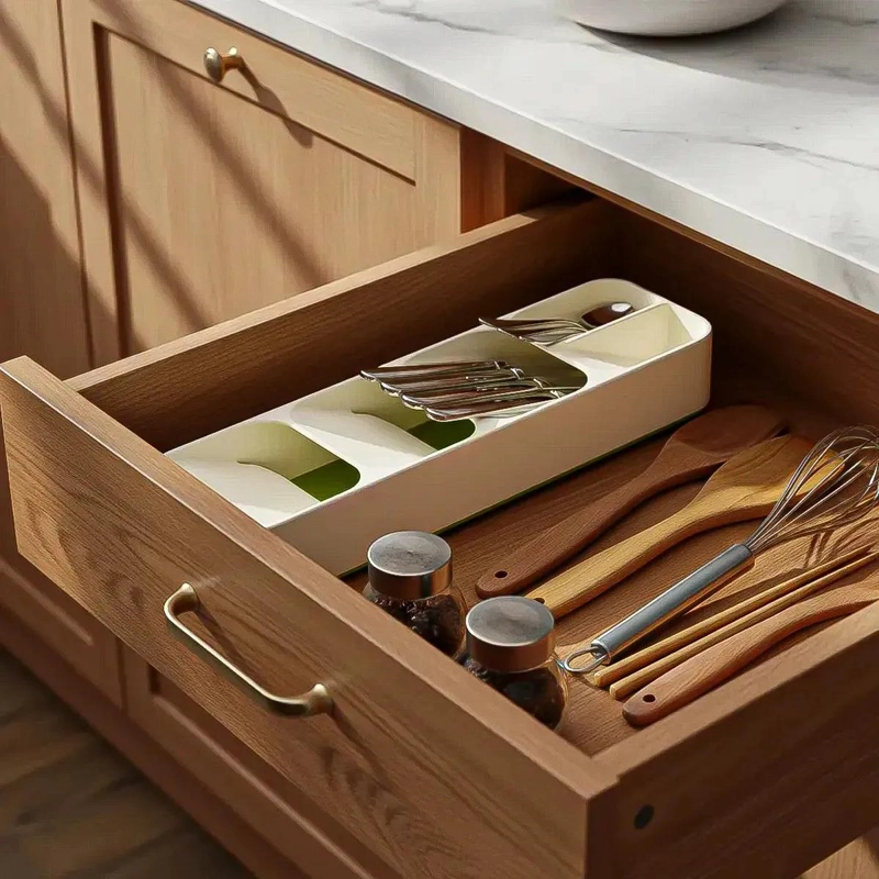 BANDEJA ORGANIZADORA DE CUBIERTOS CON 5 COMPARTIMENTOS - 5