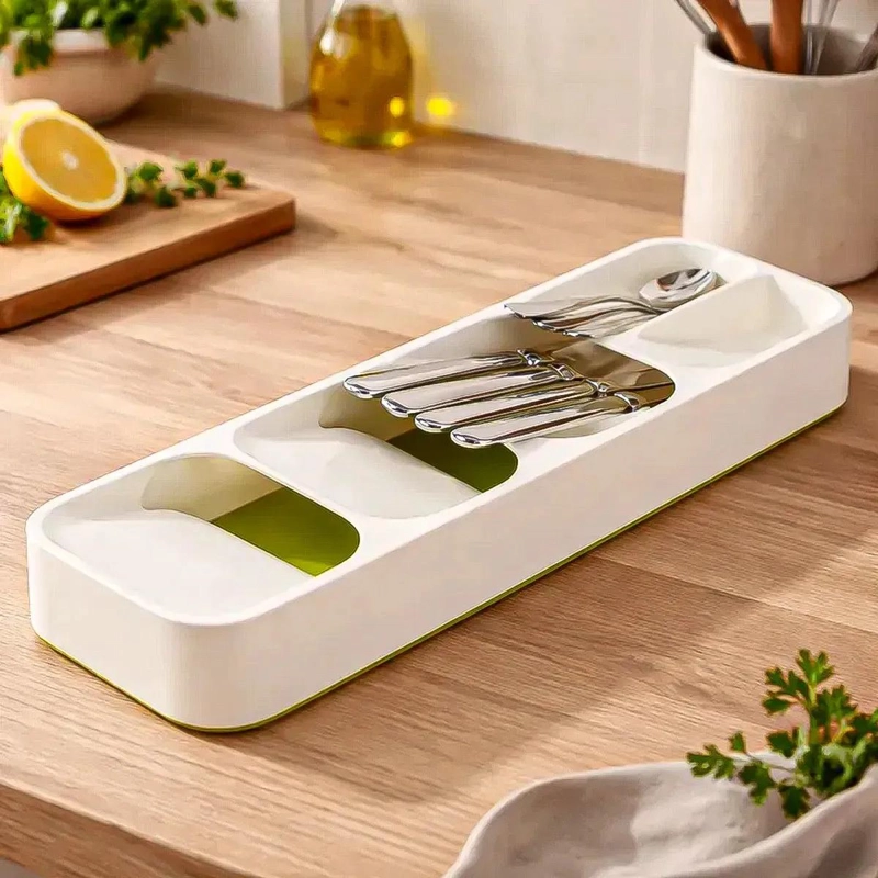 BANDEJA ORGANIZADORA DE CUBIERTOS CON 5 COMPARTIMENTOS - 6