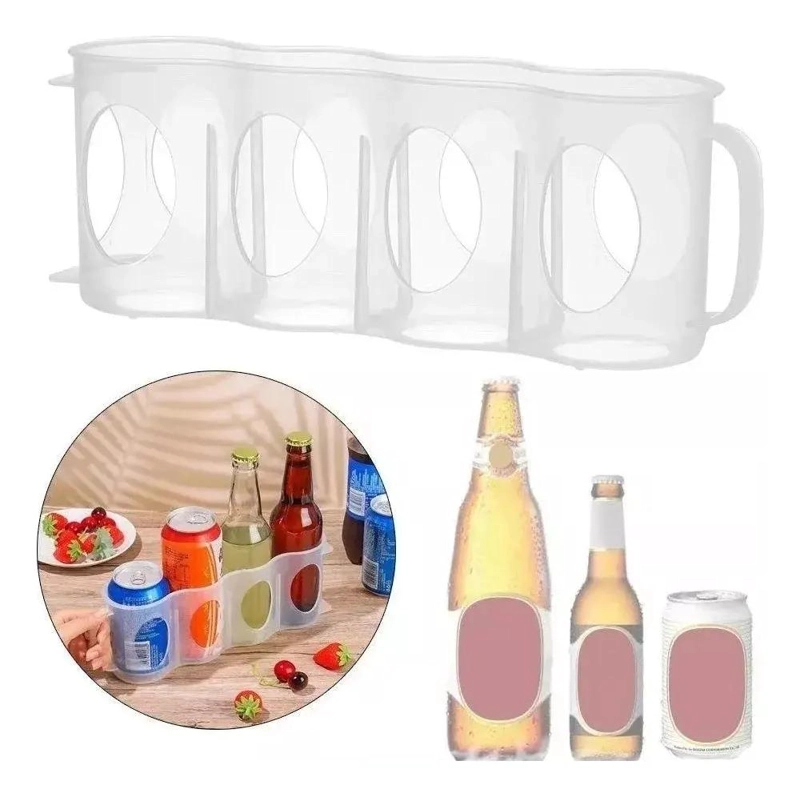 SOPORTE ORGANIZADOR PARA CERVEZAS Y BOTELLAS EN NEVERA - 1