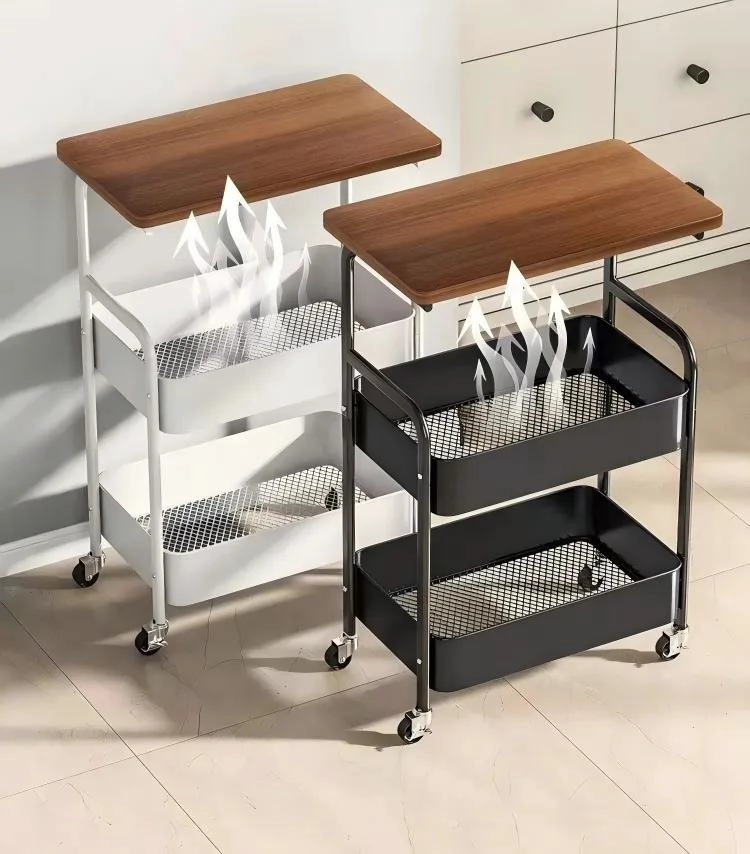 CARRITO ORGANIZADOR MULTIUSO CON RUEDAS Y 3 NIVELES - 3
