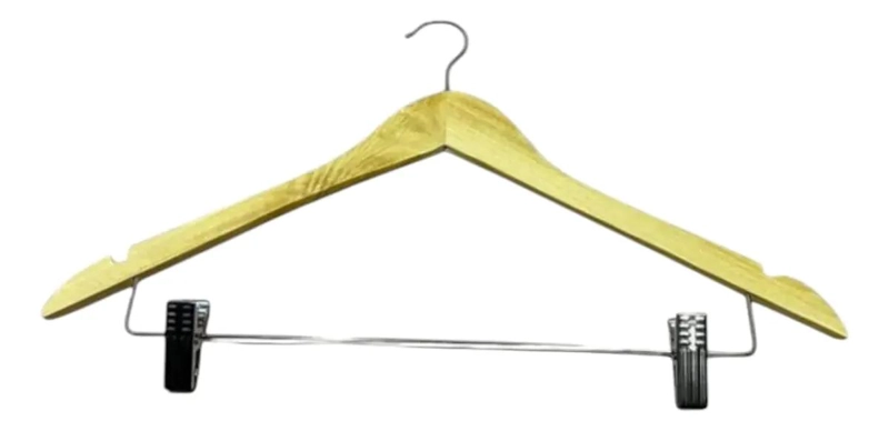 PACK DE 10 PERCHAS DE MADERA PARA ORGANIZAR ROPA - 2