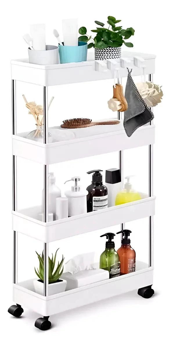CARRITO ORGANIZADOR DELGADO DE 4 NIVELES PARA BAÑO Y COCINA - 1
