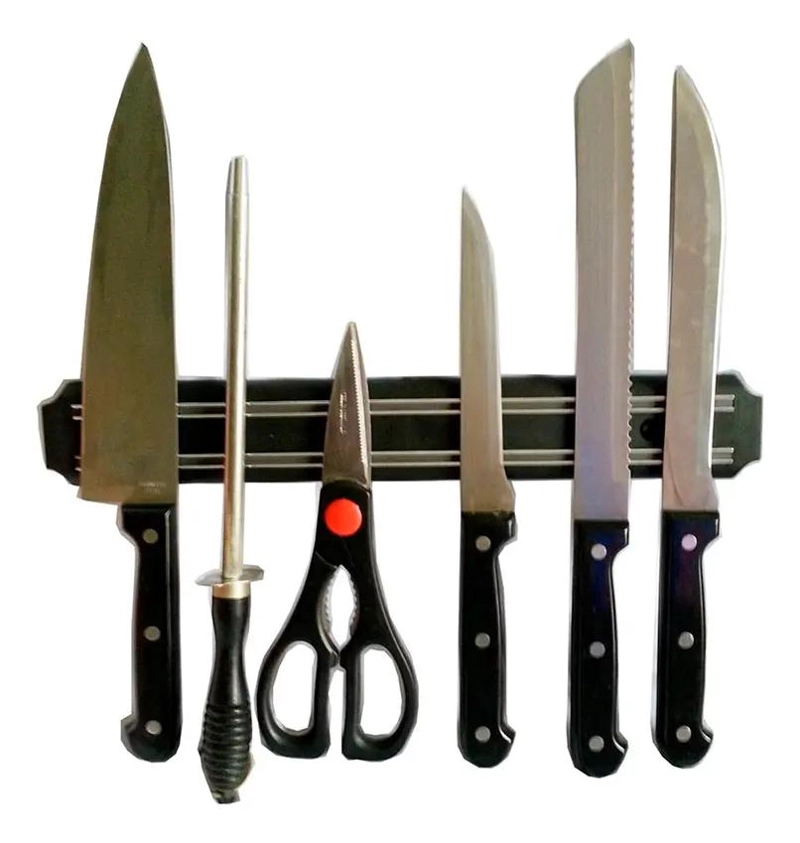 KIT DE 3 SOPORTES MAGNE TICOS PARA CUCHILLOS Y UTENSILIOS DE 33 CM - 3
