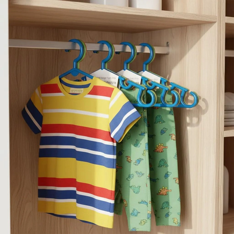 PACK DE 15 COLGADORES DE PLASTICO DE 23 CM PARA ROPA - 1