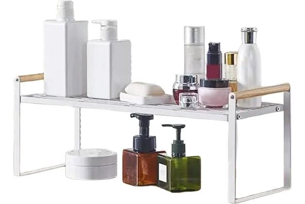 ESTANTE ORGANIZADOR DE COCINA BLANCO PARA GABINETES - 5