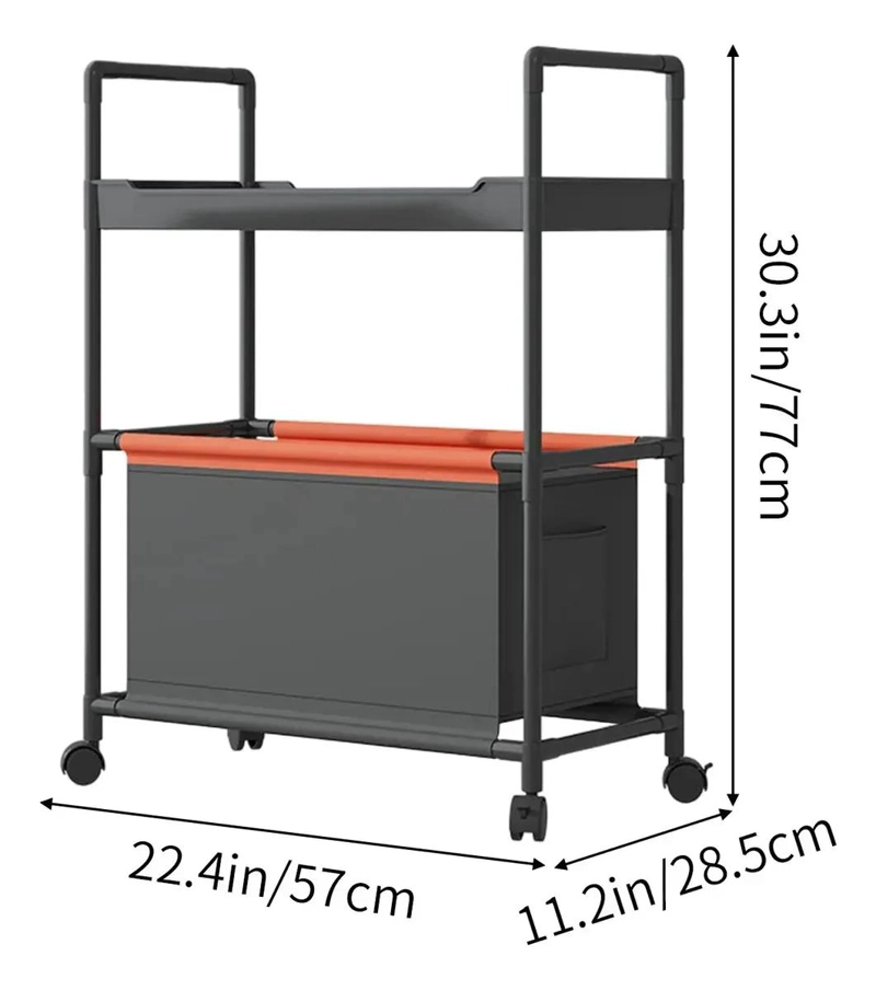 CESTA ORGANIZADOR CON RUEDAS PARA ALMACENAJE EN COCINA - 6