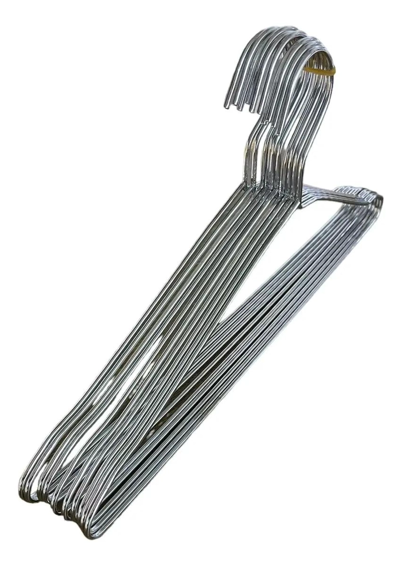 PACK DE 10 PERCHAS METALICAS ANTIDESLIZANTES PARA ROPA - 3