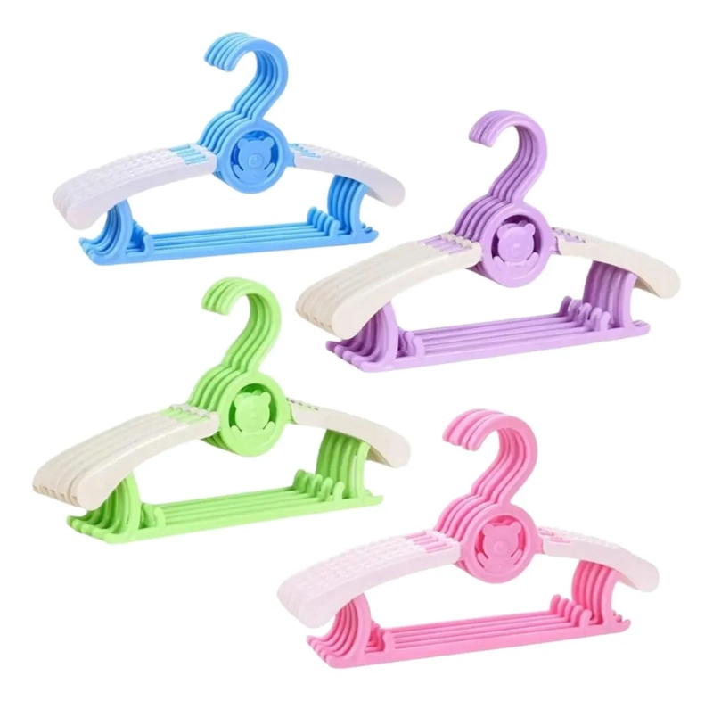 PACK DE 10 COLGADORES INFANTILES MULTICOLOR PARA ROPA - 2
