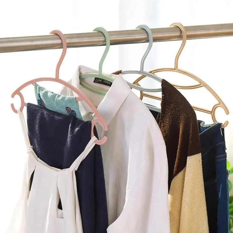 PACK DE 30 COLGADORES ANTIDESLIZANTES PARA ROPA EN COLOR NEGRO - 2