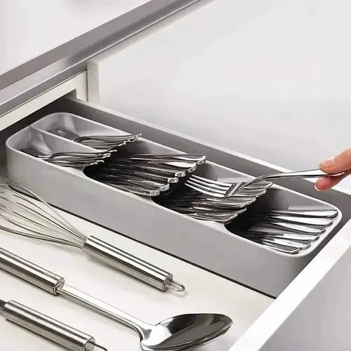 ORGANIZADOR DE CUBIERTOS COMPACTO PARA CAJONES - 1