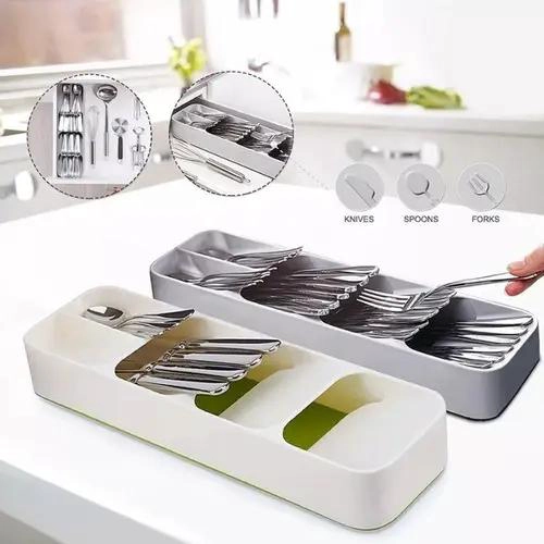 ORGANIZADOR DE CUBIERTOS COMPACTO PARA CAJONES - 5