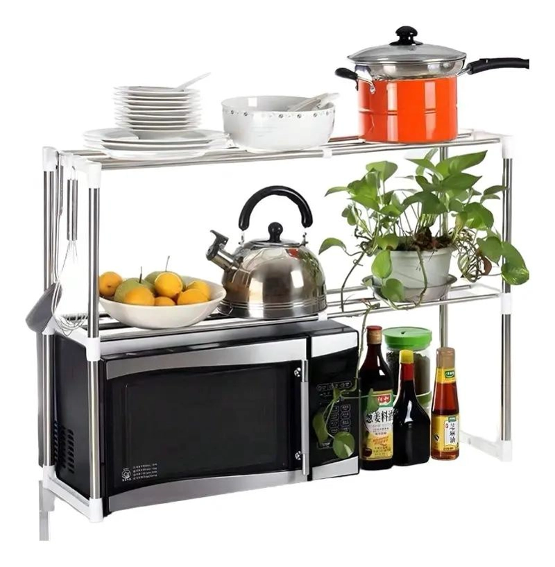 ESTANTE ORGANIZADOR MULTIUSOS PARA COCINA Y MICROONDAS - 2