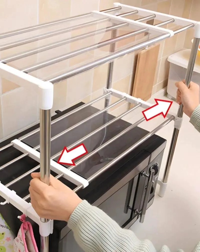 ESTANTE ORGANIZADOR MULTIUSOS PARA COCINA Y MICROONDAS - 3