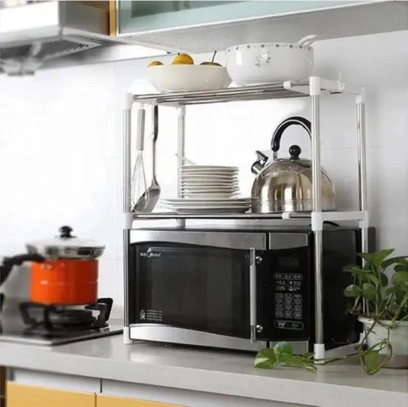 ESTANTE ORGANIZADOR MULTIUSOS PARA COCINA Y MICROONDAS - 4