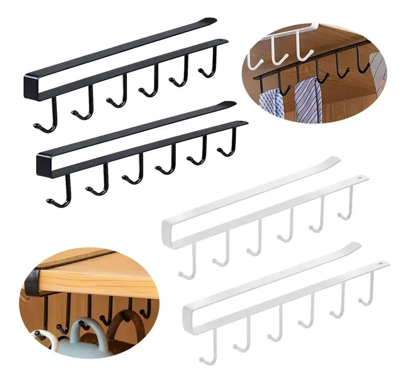 GANCHOS COLGANTES PARA COCINA Y BAÑO, 4 PIEZAS - 1
