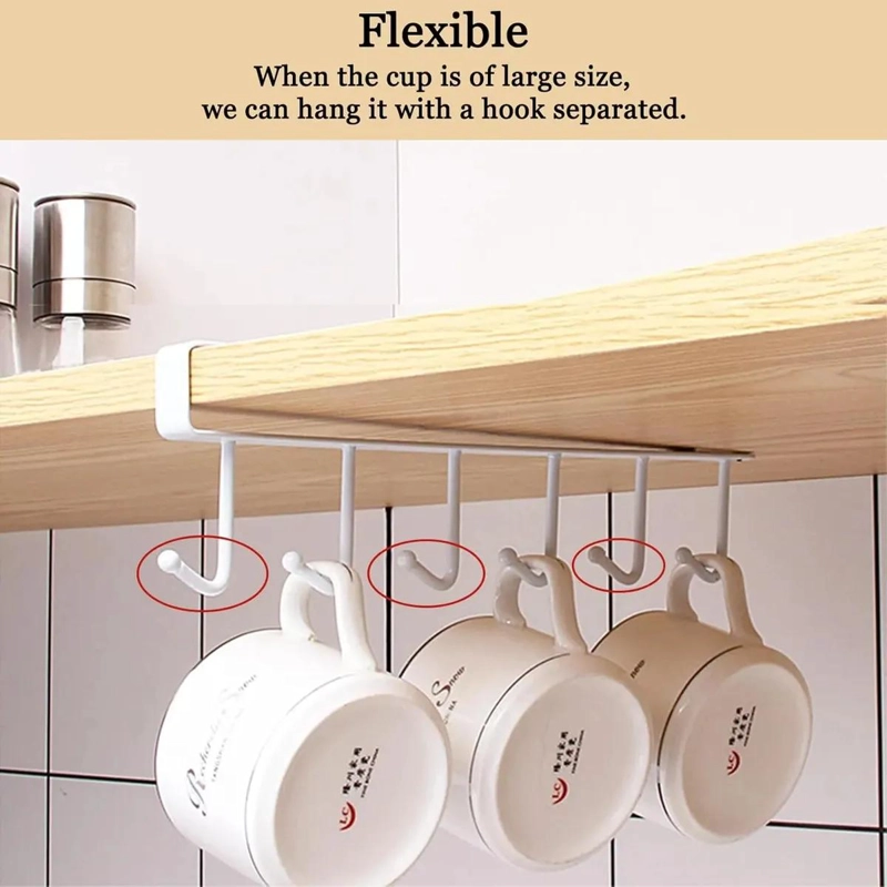 GANCHOS COLGANTES PARA COCINA Y BAÑO, 4 PIEZAS - 6