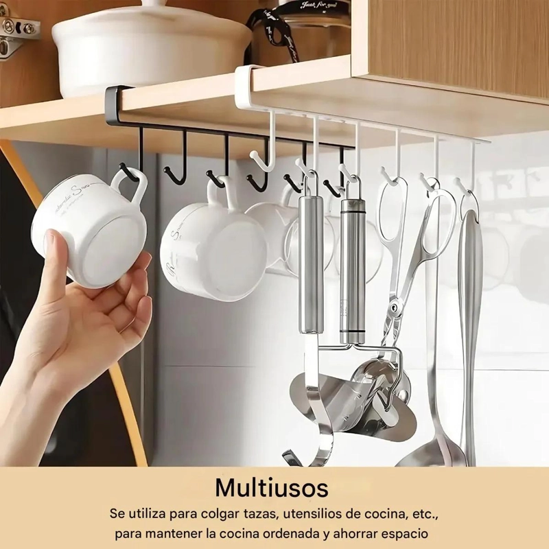 GANCHOS COLGANTES PARA COCINA Y BAÑO, 4 PIEZAS - 8