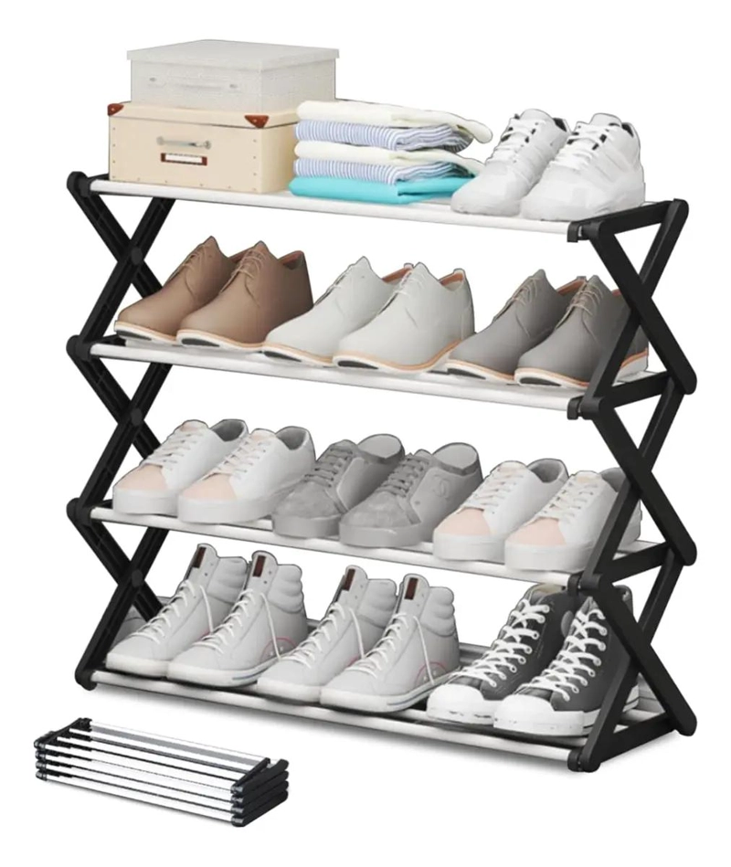 ORGANIZADOR DE ZAPATOS MULTIFUNCIONAL CON 4 NIVELES EN FORMA DE X - 3