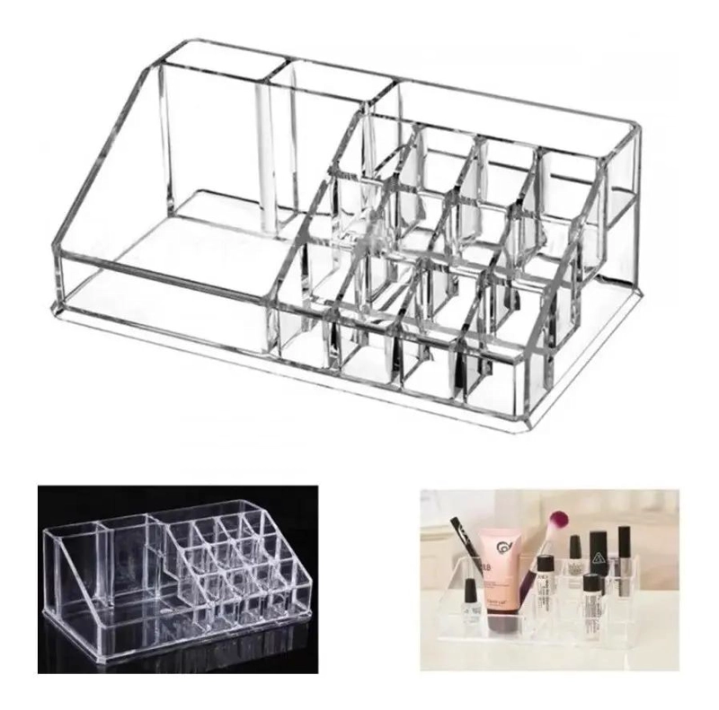 ORGANIZADOR ACRILICO PARA MAQUILLAJE Y JOYAS CON DISEÑO ELEGANTE - 1