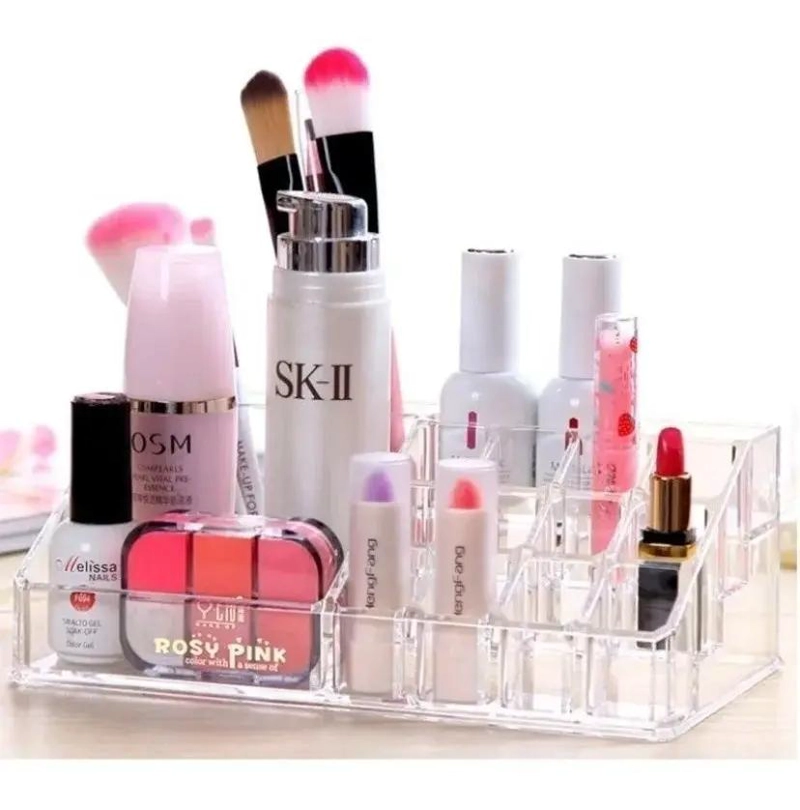ORGANIZADOR ACRILICO PARA MAQUILLAJE Y JOYAS CON DISEÑO ELEGANTE - 3