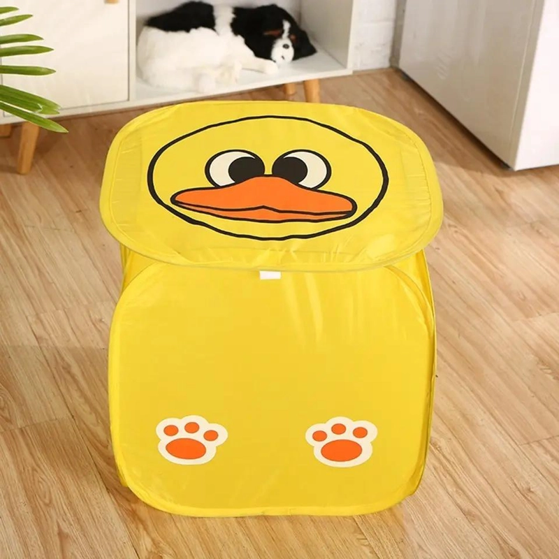 CANASTO PLEGABLE ORGANIZADOR PARA ROPA Y JUGUETES - 3