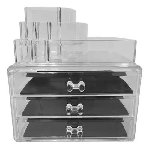 CAJA ORGANIZADORA DE MAQUILLAJE CON COMPARTIMENTOS PRACTICOS - 10