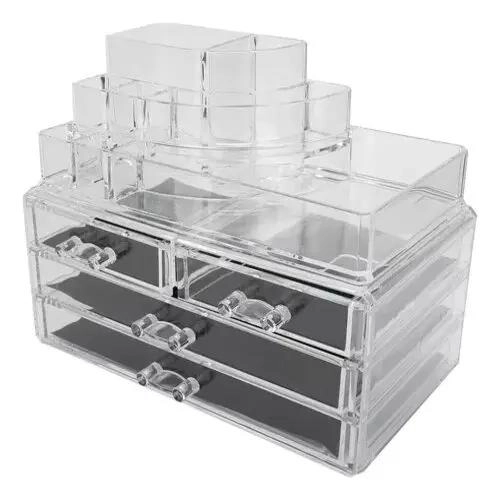 CAJA ORGANIZADORA DE MAQUILLAJE CON COMPARTIMENTOS PRACTICOS - 2