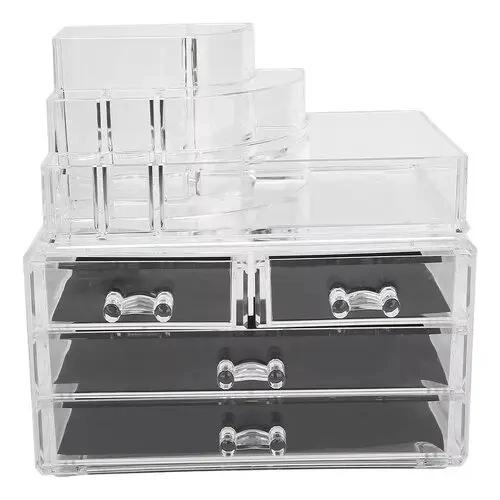 CAJA ORGANIZADORA DE MAQUILLAJE CON COMPARTIMENTOS PRACTICOS - 5